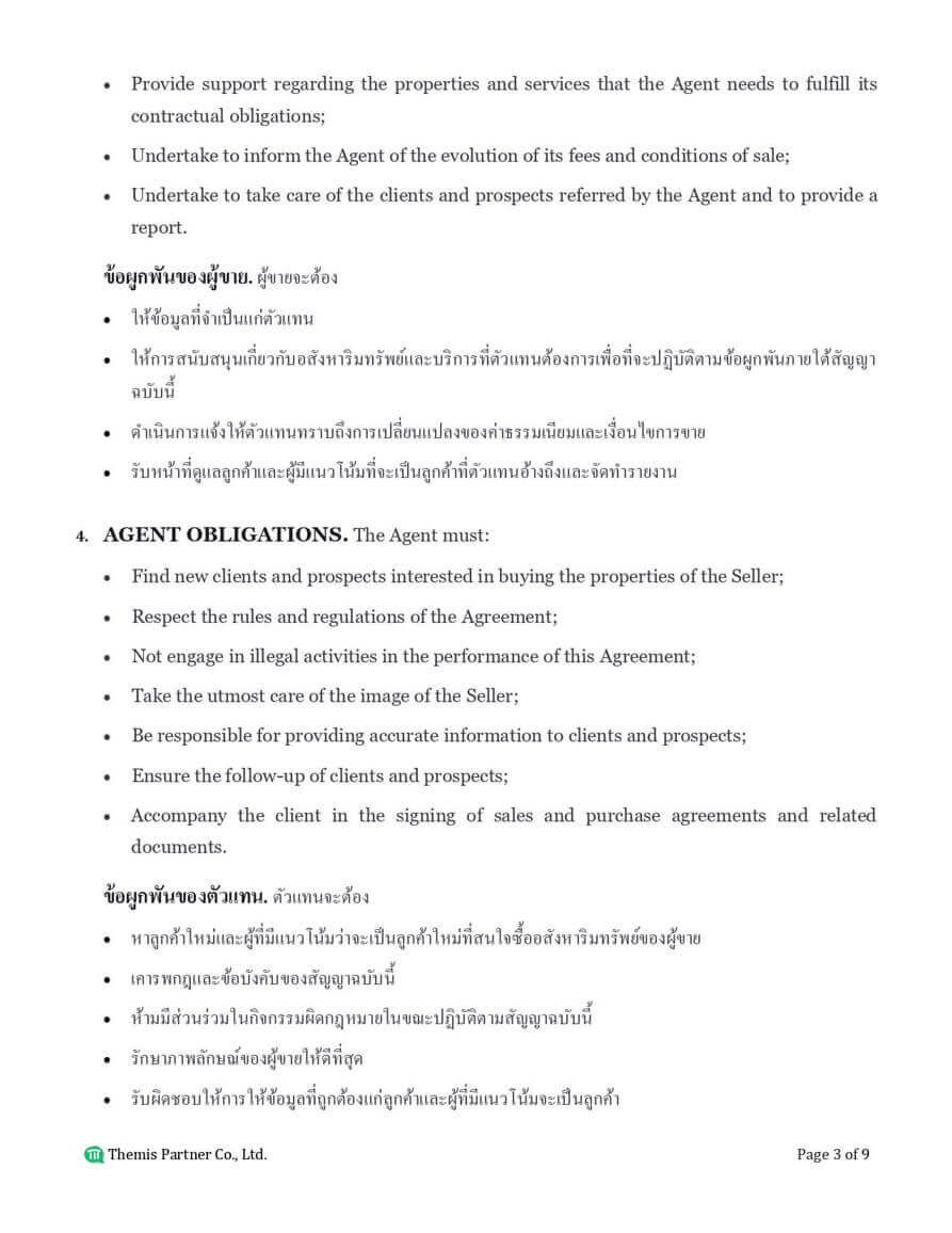 Real estate agent agreement preview 3