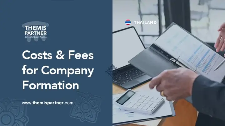 Company registration costs Thailand government fees service charges expenses