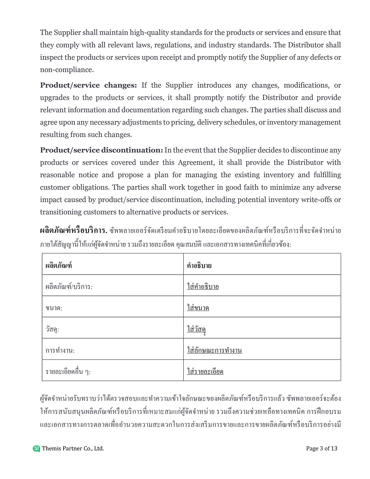 Distribution agreement Thailand 3