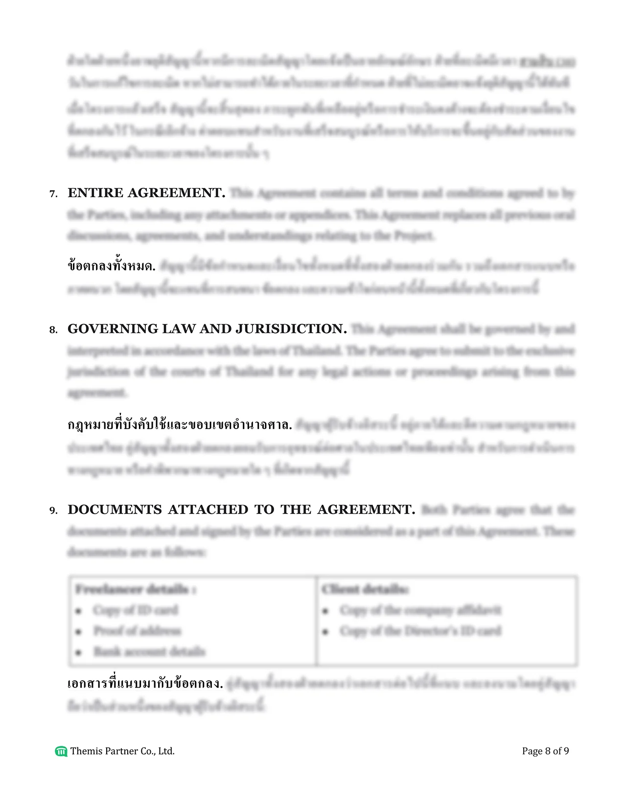 Freelance contract Thailand 8