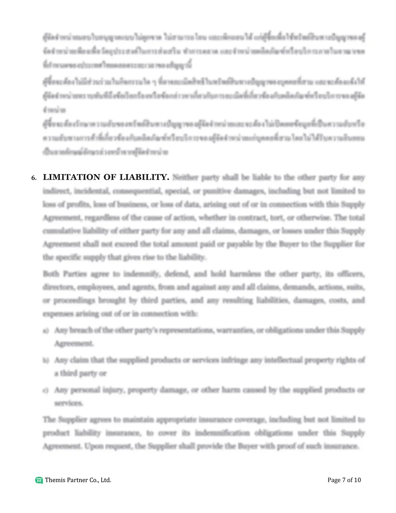 Supply agreement Thailand 7