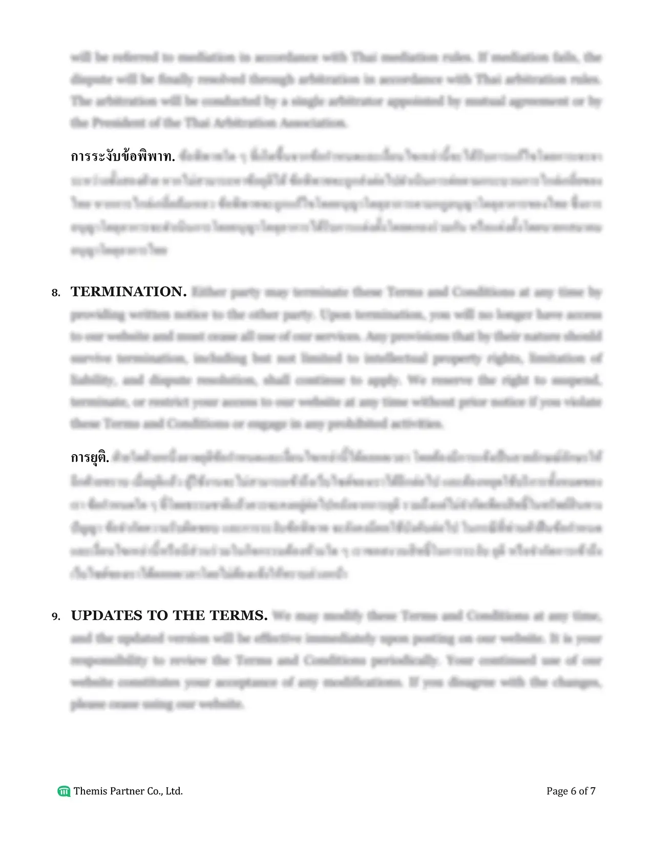 Terms and conditions Thailand 6